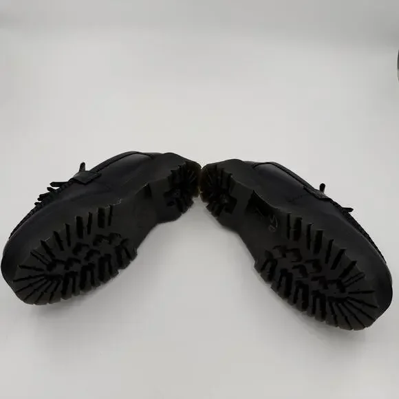 Dr. Martens Unisex Adrian Quad Black Leather Platform Loafers - Size 10 Men's - Picture 15 of 16